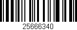 Código de barras (EAN, GTIN, SKU, ISBN): '25666340'