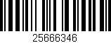 Código de barras (EAN, GTIN, SKU, ISBN): '25666346'