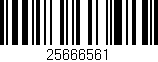 Código de barras (EAN, GTIN, SKU, ISBN): '25666561'