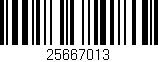 Código de barras (EAN, GTIN, SKU, ISBN): '25667013'