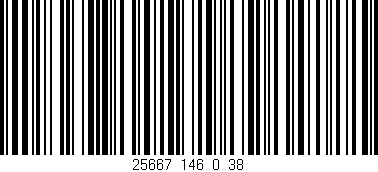 Código de barras (EAN, GTIN, SKU, ISBN): '25667_146_0_38'