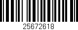 Código de barras (EAN, GTIN, SKU, ISBN): '25672618'