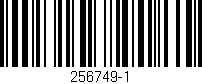 Código de barras (EAN, GTIN, SKU, ISBN): '256749-1'