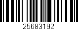 Código de barras (EAN, GTIN, SKU, ISBN): '25683192'