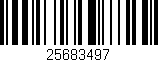 Código de barras (EAN, GTIN, SKU, ISBN): '25683497'