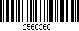 Código de barras (EAN, GTIN, SKU, ISBN): '25683681'