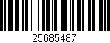 Código de barras (EAN, GTIN, SKU, ISBN): '25685487'