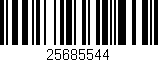 Código de barras (EAN, GTIN, SKU, ISBN): '25685544'
