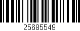 Código de barras (EAN, GTIN, SKU, ISBN): '25685549'