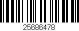 Código de barras (EAN, GTIN, SKU, ISBN): '25686478'