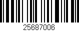 Código de barras (EAN, GTIN, SKU, ISBN): '25687006'