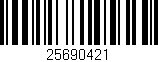 Código de barras (EAN, GTIN, SKU, ISBN): '25690421'