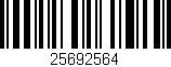Código de barras (EAN, GTIN, SKU, ISBN): '25692564'
