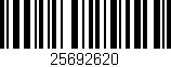 Código de barras (EAN, GTIN, SKU, ISBN): '25692620'