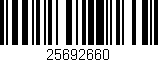 Código de barras (EAN, GTIN, SKU, ISBN): '25692660'