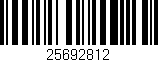 Código de barras (EAN, GTIN, SKU, ISBN): '25692812'