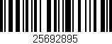 Código de barras (EAN, GTIN, SKU, ISBN): '25692895'