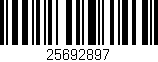 Código de barras (EAN, GTIN, SKU, ISBN): '25692897'