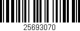 Código de barras (EAN, GTIN, SKU, ISBN): '25693070'