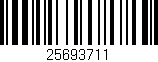 Código de barras (EAN, GTIN, SKU, ISBN): '25693711'
