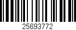 Código de barras (EAN, GTIN, SKU, ISBN): '25693772'