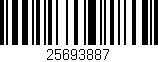 Código de barras (EAN, GTIN, SKU, ISBN): '25693887'