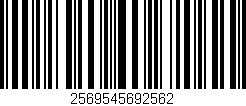 Código de barras (EAN, GTIN, SKU, ISBN): '2569545692562'