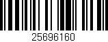 Código de barras (EAN, GTIN, SKU, ISBN): '25696160'