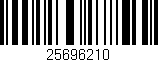 Código de barras (EAN, GTIN, SKU, ISBN): '25696210'