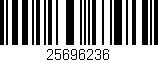 Código de barras (EAN, GTIN, SKU, ISBN): '25696236'