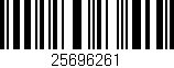 Código de barras (EAN, GTIN, SKU, ISBN): '25696261'
