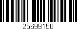 Código de barras (EAN, GTIN, SKU, ISBN): '25699150'