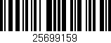 Código de barras (EAN, GTIN, SKU, ISBN): '25699159'