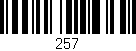 Código de barras (EAN, GTIN, SKU, ISBN): '257'