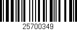 Código de barras (EAN, GTIN, SKU, ISBN): '25700349'
