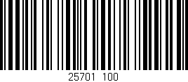Código de barras (EAN, GTIN, SKU, ISBN): '25701/100'