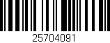 Código de barras (EAN, GTIN, SKU, ISBN): '25704091'