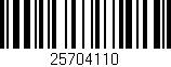 Código de barras (EAN, GTIN, SKU, ISBN): '25704110'