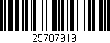 Código de barras (EAN, GTIN, SKU, ISBN): '25707919'