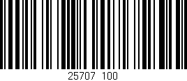 Código de barras (EAN, GTIN, SKU, ISBN): '25707/100'