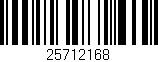 Código de barras (EAN, GTIN, SKU, ISBN): '25712168'
