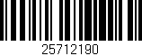 Código de barras (EAN, GTIN, SKU, ISBN): '25712190'