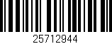 Código de barras (EAN, GTIN, SKU, ISBN): '25712944'