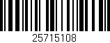 Código de barras (EAN, GTIN, SKU, ISBN): '25715108'