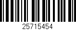 Código de barras (EAN, GTIN, SKU, ISBN): '25715454'