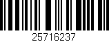 Código de barras (EAN, GTIN, SKU, ISBN): '25716237'