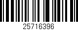 Código de barras (EAN, GTIN, SKU, ISBN): '25716396'