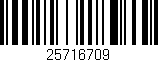 Código de barras (EAN, GTIN, SKU, ISBN): '25716709'
