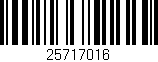 Código de barras (EAN, GTIN, SKU, ISBN): '25717016'
