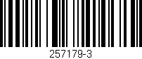 Código de barras (EAN, GTIN, SKU, ISBN): '257179-3'